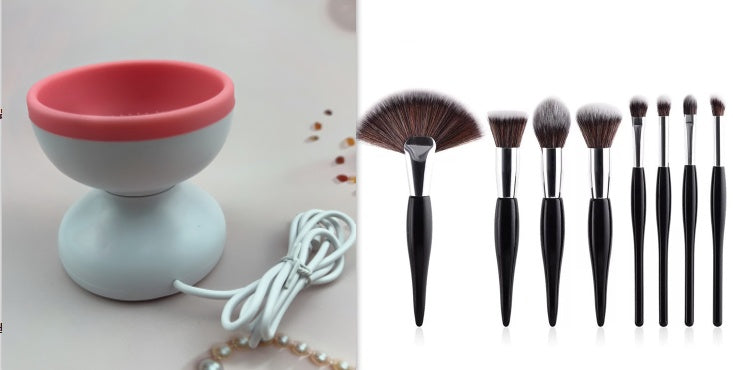 Portable USB Makeup Brush Cleaner Machine Electric Cosmetic Brush Cleaning Washing Tools Automatic Clean Makeup Brushes Portable USB Makeup Brush Cleaner Machine Electric Cosmetic Brush Cleaning Washing Tools Automatic Clean Makeup Brushes
